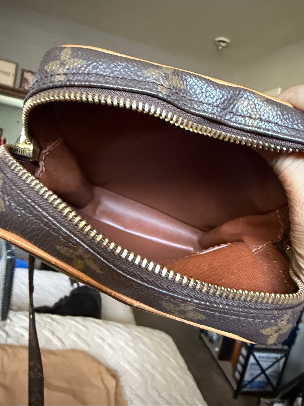 Louis Vuitton Monogram Crossbody in Brown and Tan - Picture 7 of 11